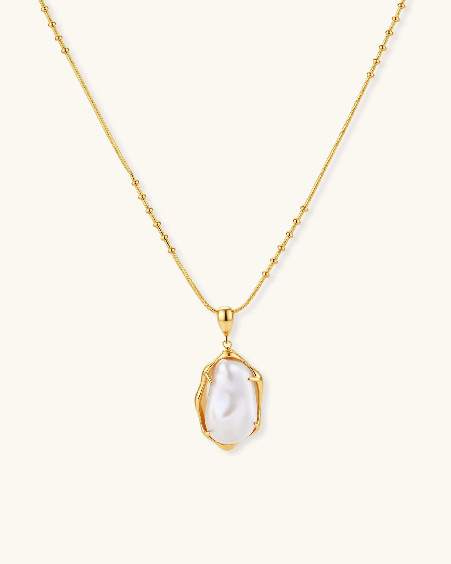 Baroque Pearl Pendant Necklace