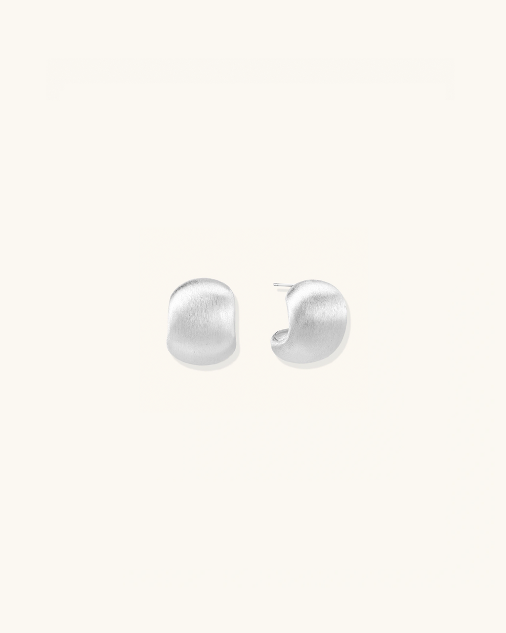 Brushed Silver Studs