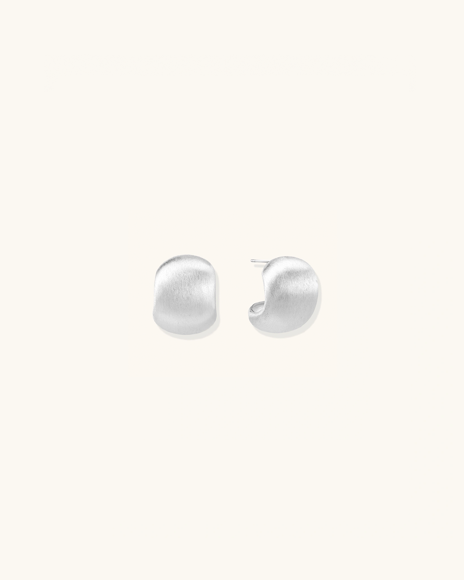 Brushed Silver Studs