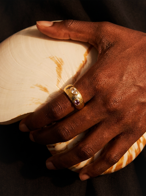 Dual Gem Statement Ring