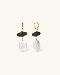 Earth & Gold Drop Earrings