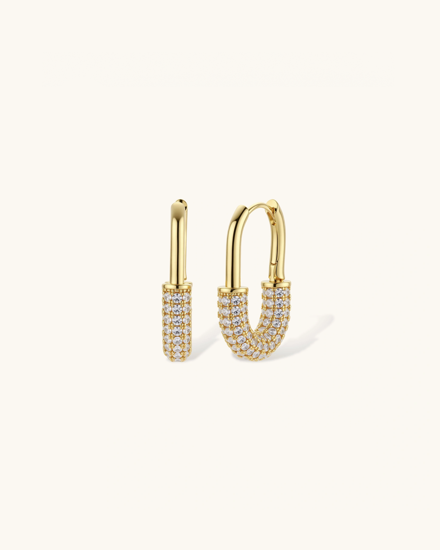 Golden Glow Huggie Hoops