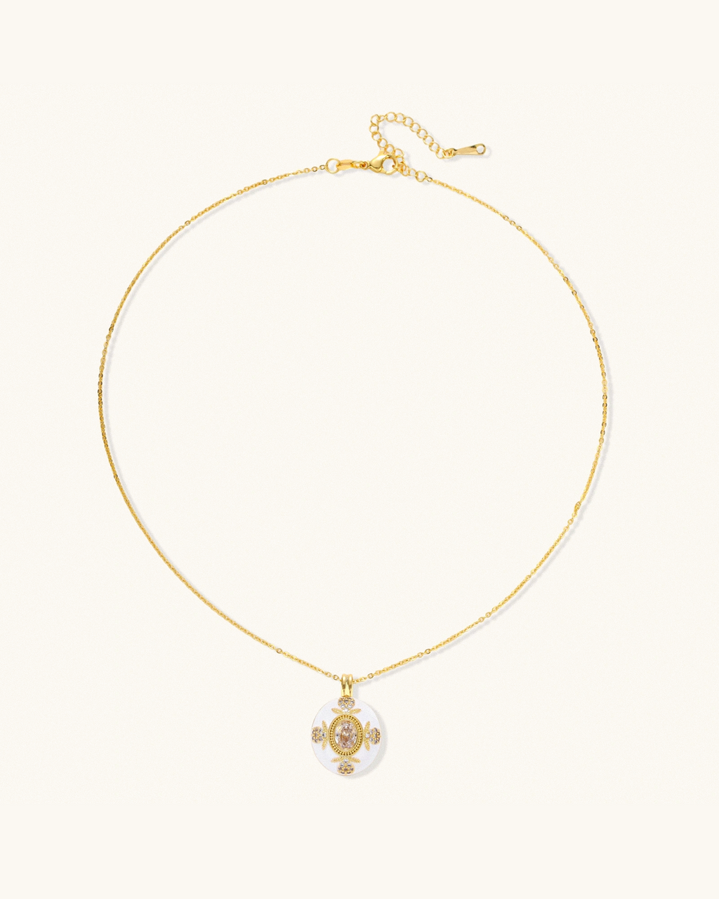 Golden Medallion Necklace