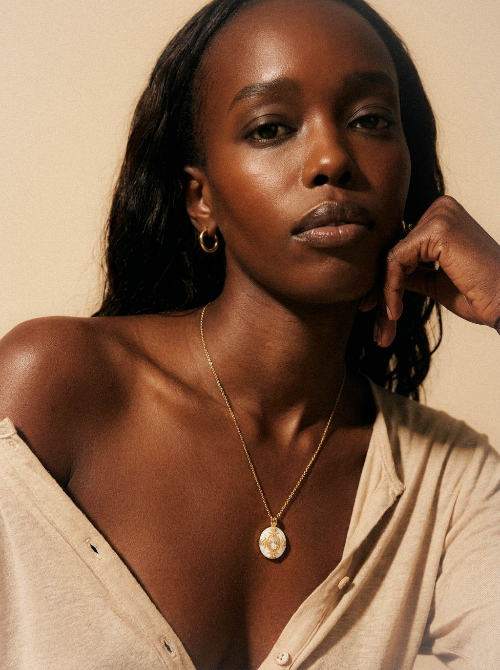 Golden Medallion Necklace