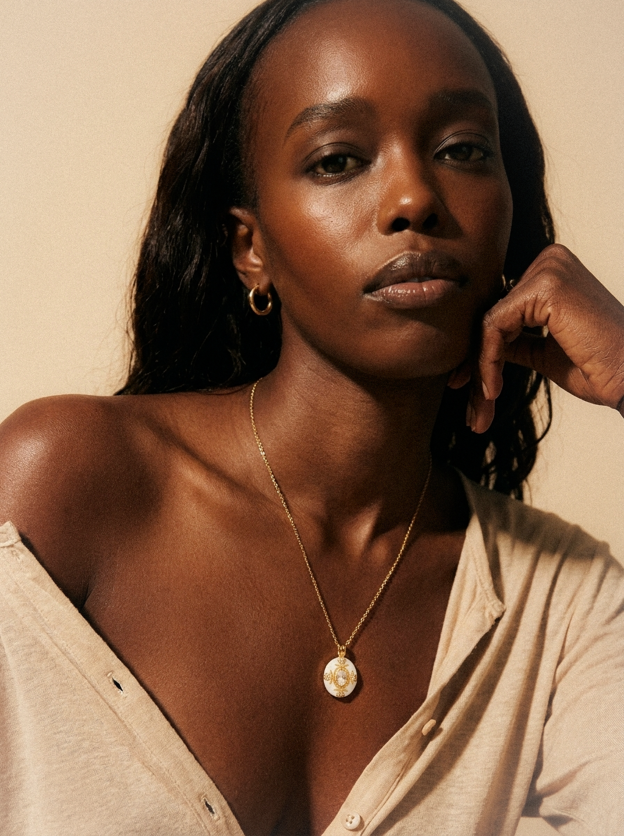 Golden Medallion Necklace