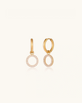 Pearl Drop Hoops