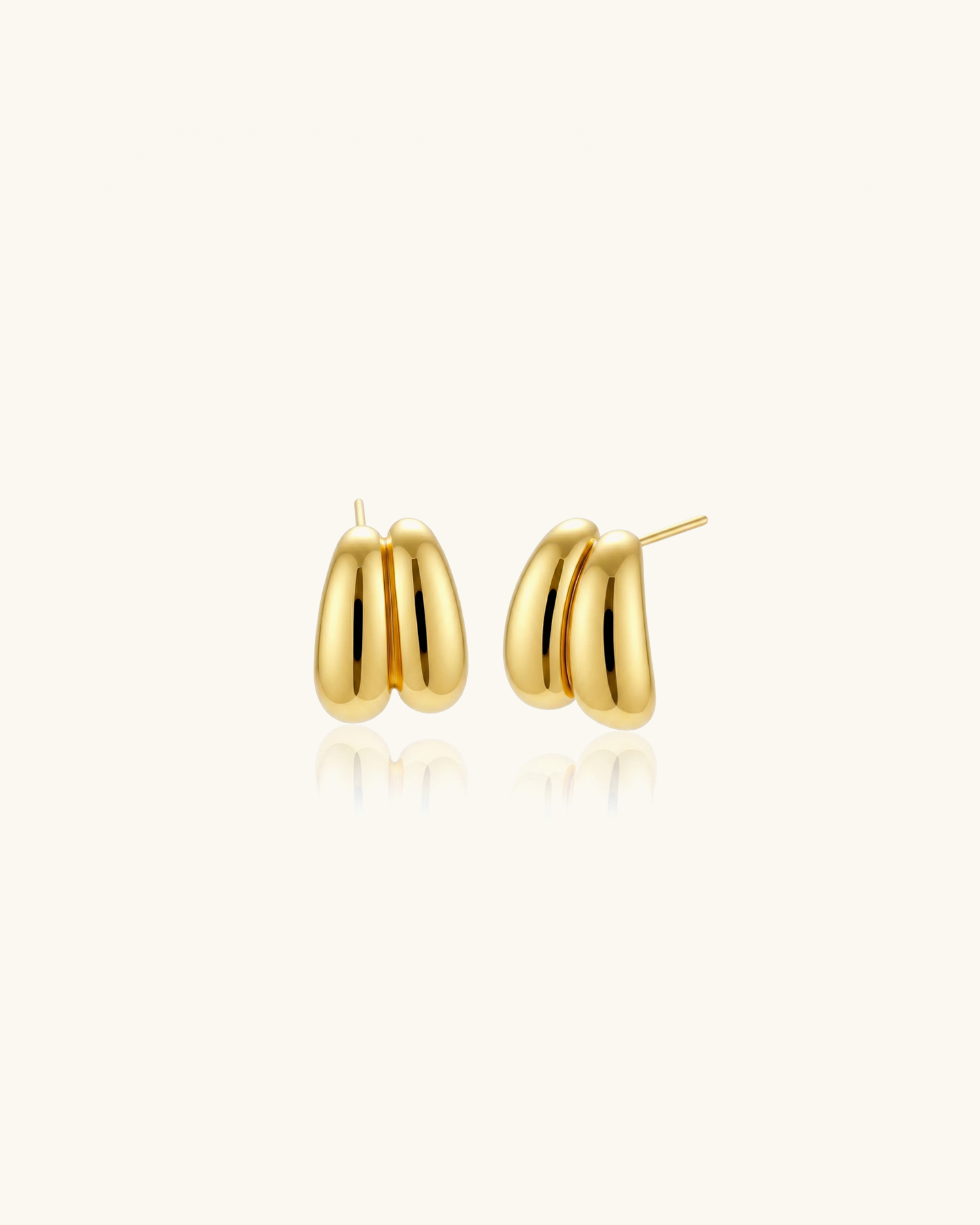 Liquid Gold Sculptural Hoops
