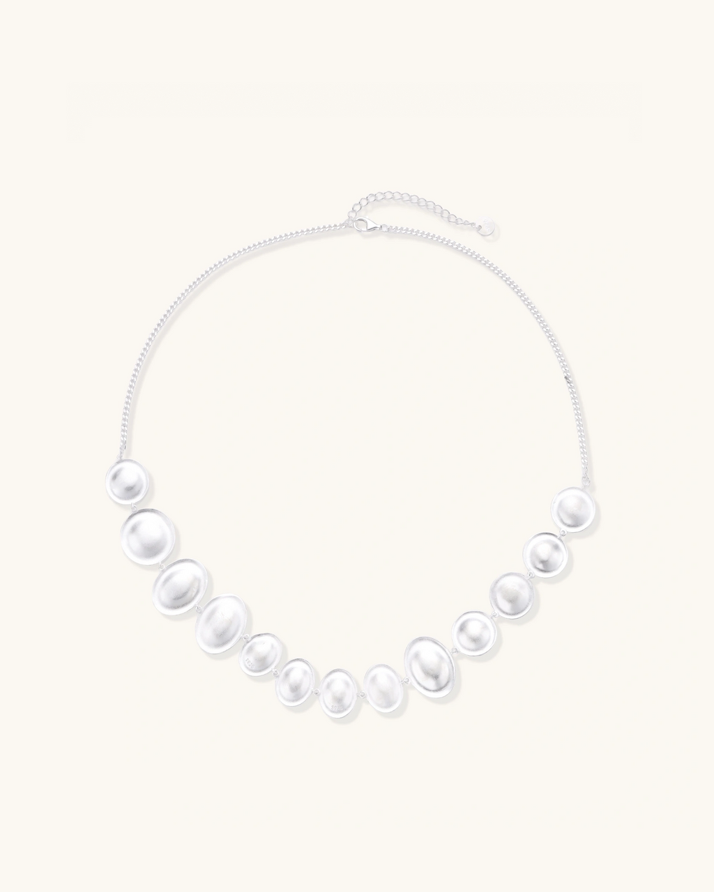 Lunar Pearl Arc Necklace