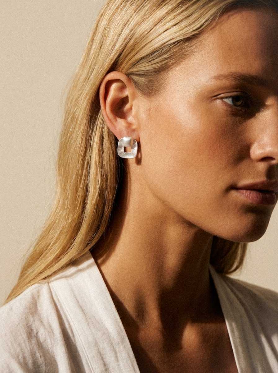 Textured Square Studs