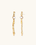Twisted Flow Pearl Earrings