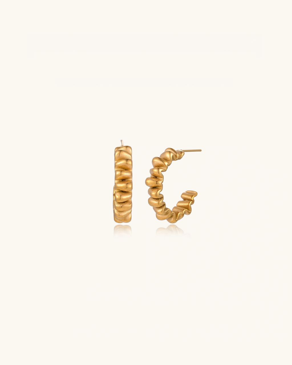 Twisted Gold Hoops