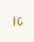 Twisted Gold Hoops